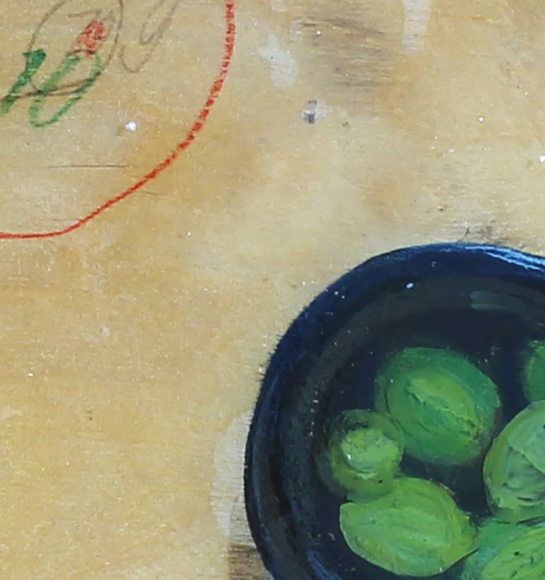 Original Conceptual Still Life Painting by Olesja KatšAnovskaja-Münd