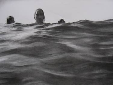 Original Figurative Water Drawings by Cora Vogtschmid