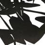Detail of black and white artwork on paper