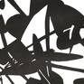 Detail of black and white artwork on paper