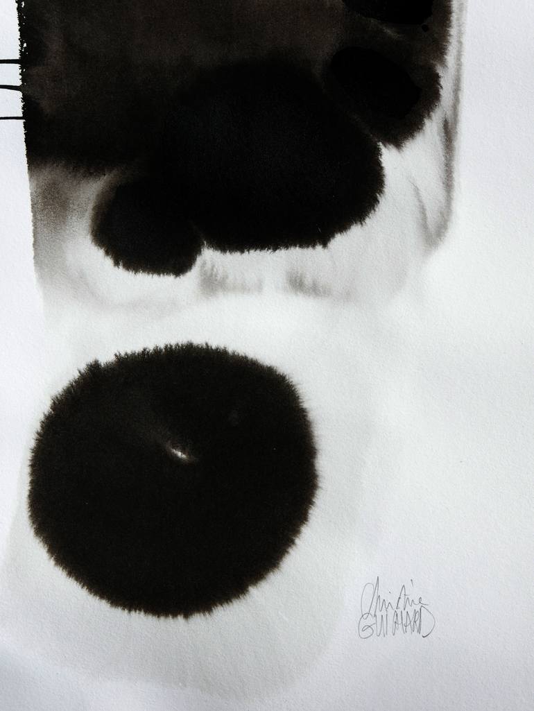 Original Abstract Expressionism Abstract Drawing by Christine Guichard