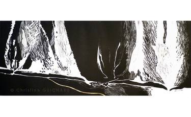 Original Expressionism Abstract Printmaking by Christine Guichard
