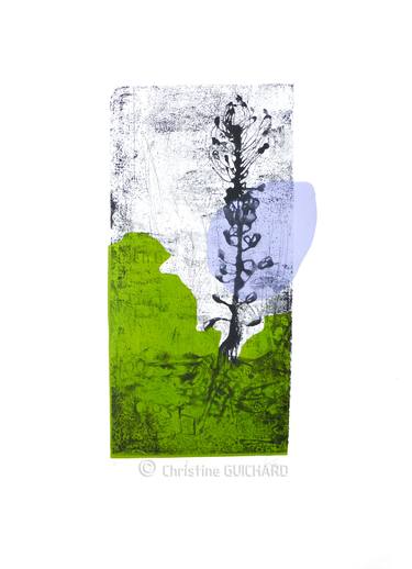 Original Figurative Botanic Printmaking by Christine GUICHARD