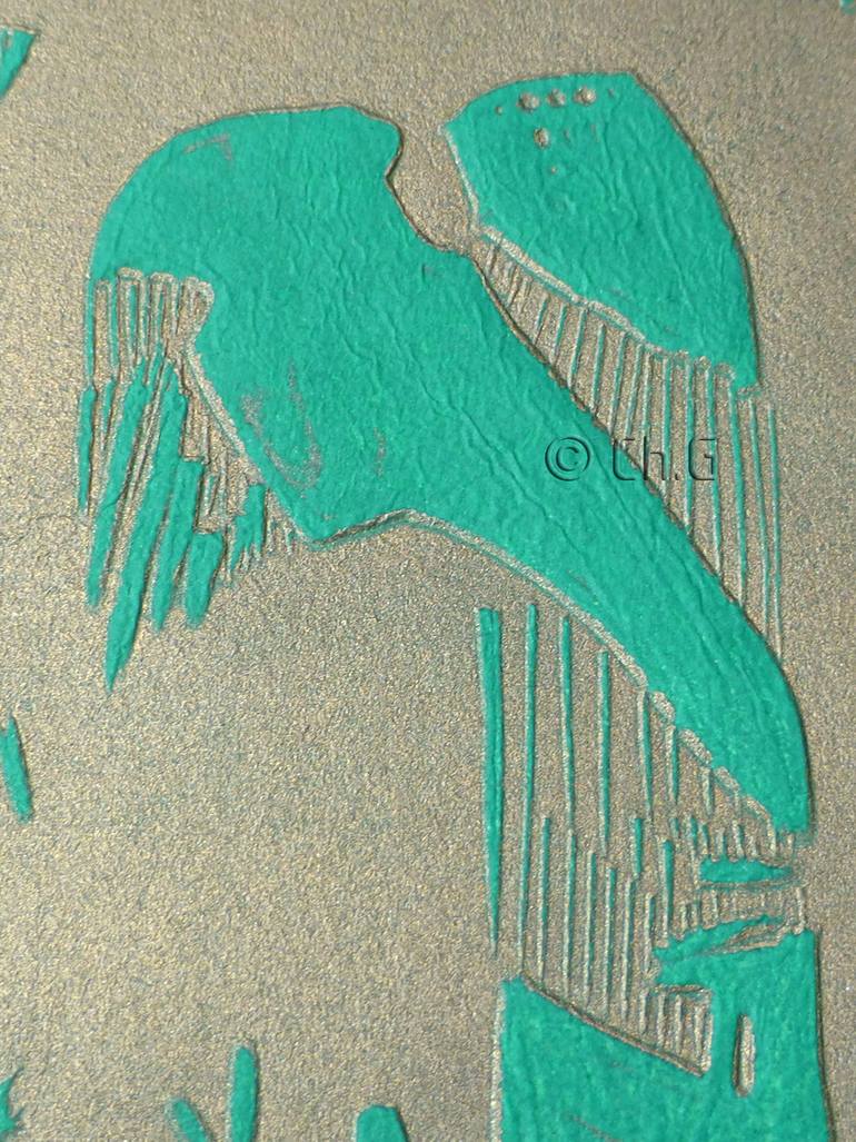 Original Conceptual Abstract Printmaking by Christine Guichard