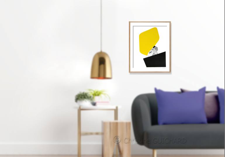 Original Conceptual Abstract Printmaking by Christine Guichard