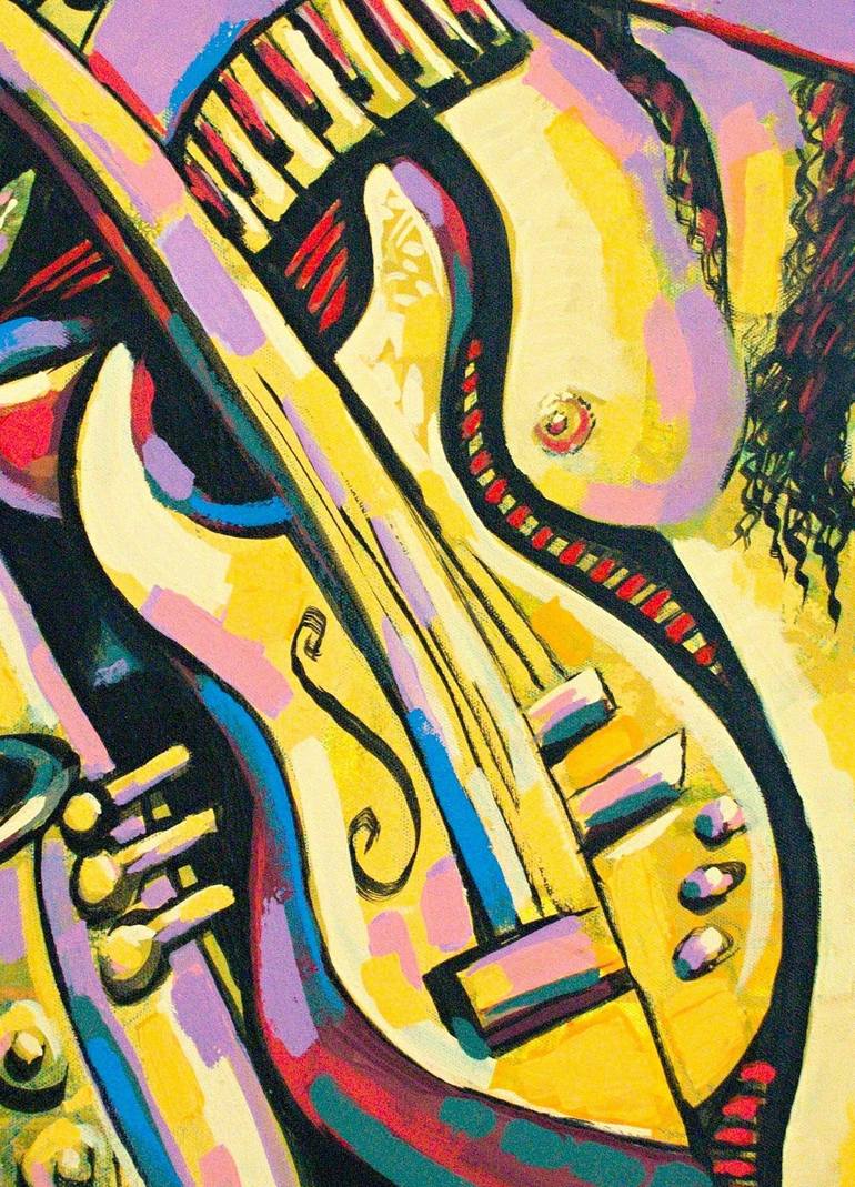 Original Expressionism Music Painting by Rumen Sazdov