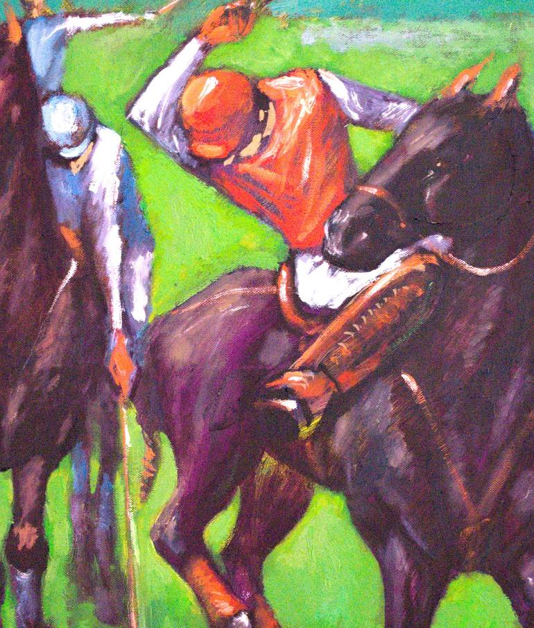 Original Expressionism Sports Painting by Rumen Sazdov