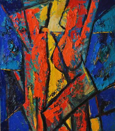 Original Cubism Love Paintings by Rumen Sazdov