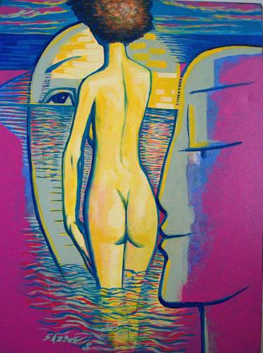 Original Expressionism Nude Paintings by Rumen Sazdov