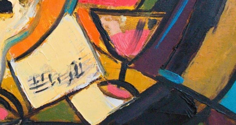 Original Cubism Still Life Painting by Rumen Sazdov