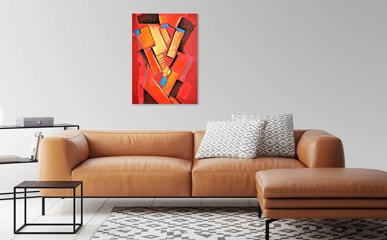 Original Abstract Painting by Rumen Sazdov