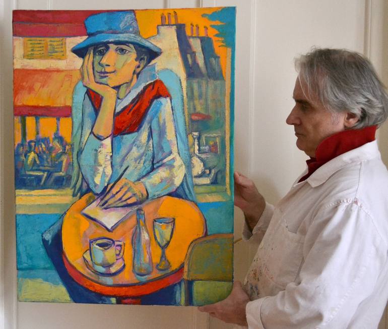 Original Expressionism Celebrity Painting by Rumen Sazdov