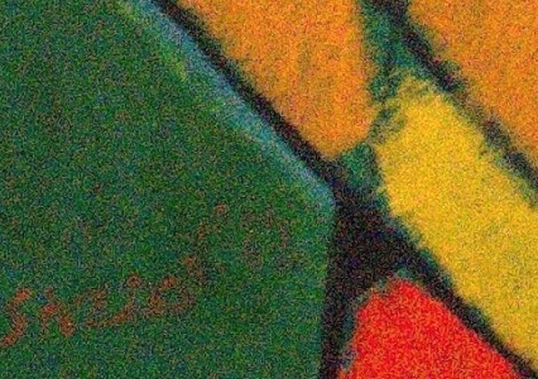 Original Cubism Geometric Painting by Rumen Sazdov