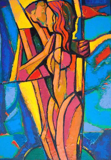 Original Cubism Love Paintings by Rumen Sazdov