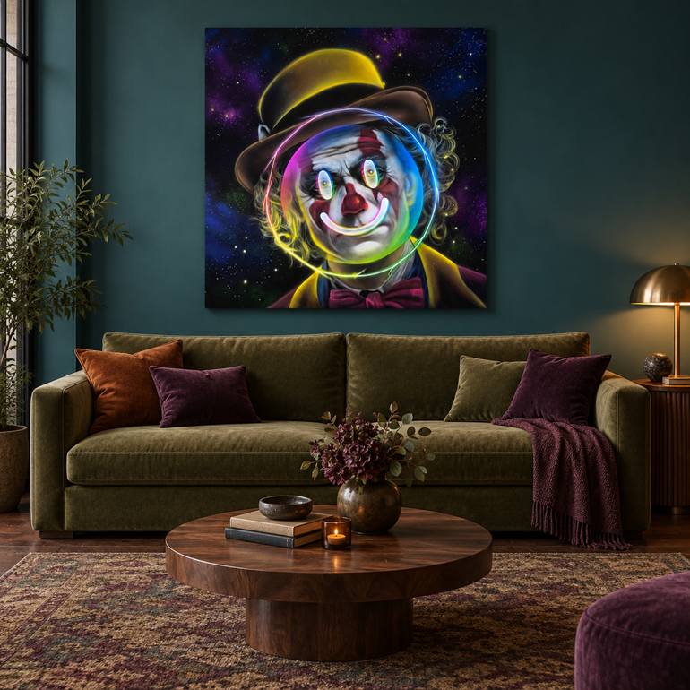 Original Surrealism People Painting by Asil Argun