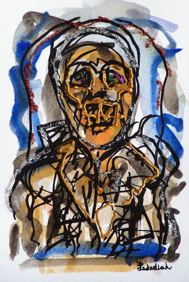 Original Expressionism Religious Drawings by Jedediah Gainer