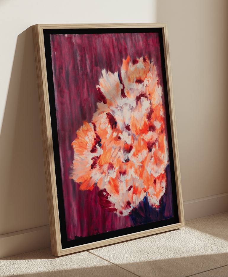 Original Expressionism Floral Painting by Monika Ardila