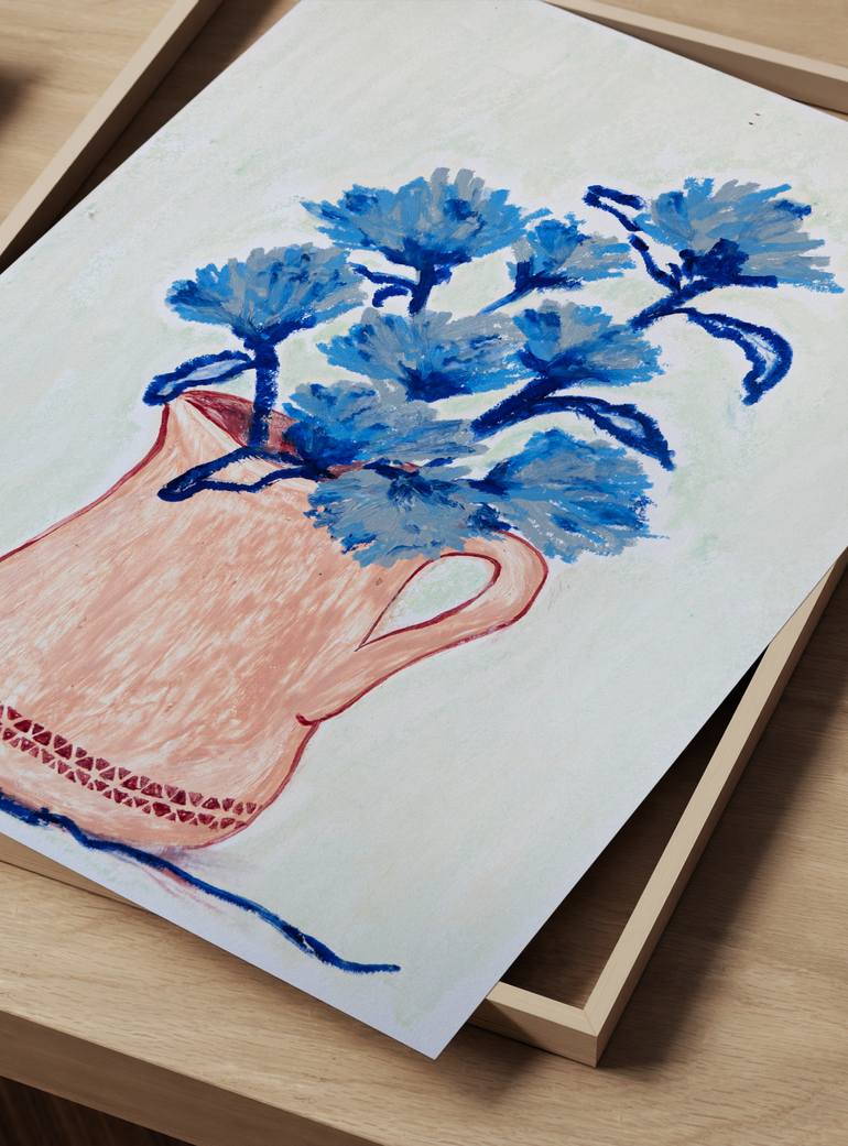 Original Art Deco Botanic Painting by Monika Ardila