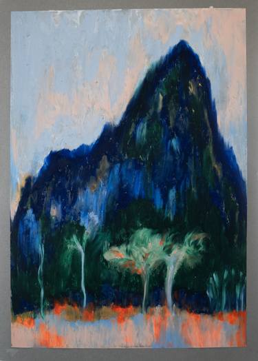 Original Expressionism Nature Painting by Monica Tatiana Ardila Marin