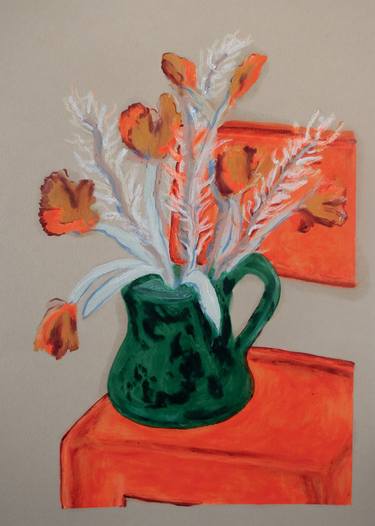 Original Figurative Botanic Painting by Monica Tatiana Ardila Marin