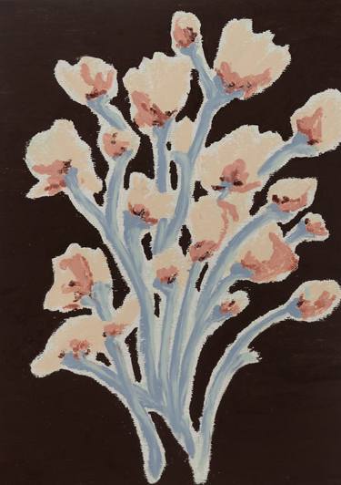 Original Expressionism Floral Painting by Monika Ardila