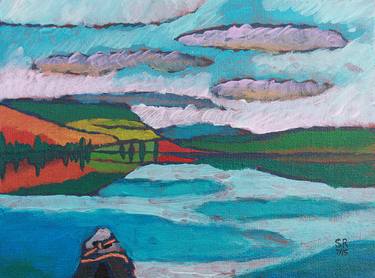 Original Expressionism Landscape Paintings by stephanie roberts