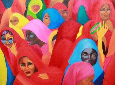 Print of Expressionism People Paintings by stephanie roberts