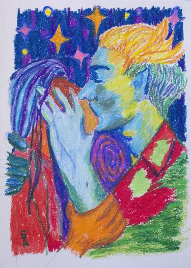 Print of Expressionism Love Drawings by stephanie roberts