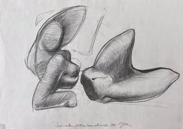 Original Figurative Body Drawings by Giovanni Gabassi