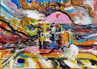 Original Abstract Expressionism Landscape Paintings by Giovanni Gabassi