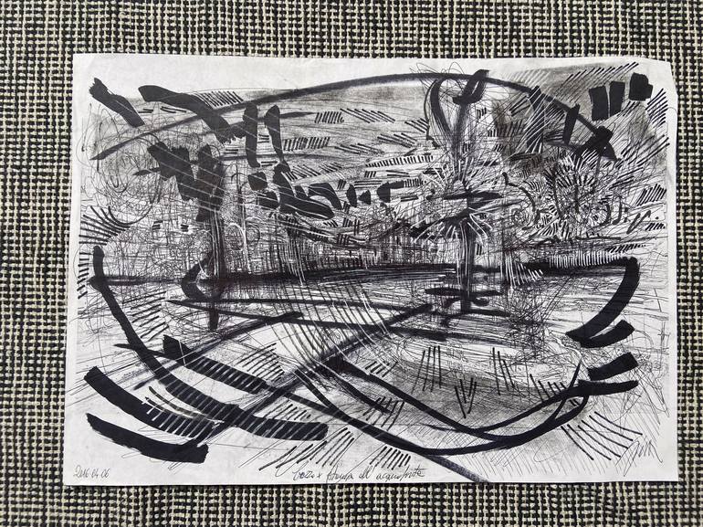 Original Abstract Drawing by Giovanni Gabassi