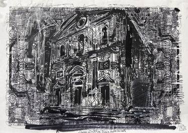 Original Abstract Expressionism Abstract Drawings by Giovanni Gabassi