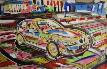 Print of Car Paintings by Giovanni Gabassi