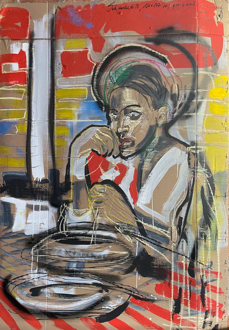 Original Figurative People Painting by Giovanni Gabassi