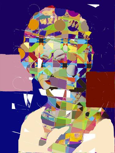 Print of Abstract Portrait Mixed Media by Giovanni Gabassi