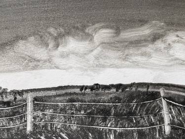 Original Black & White Landscape Printmaking by luo yung