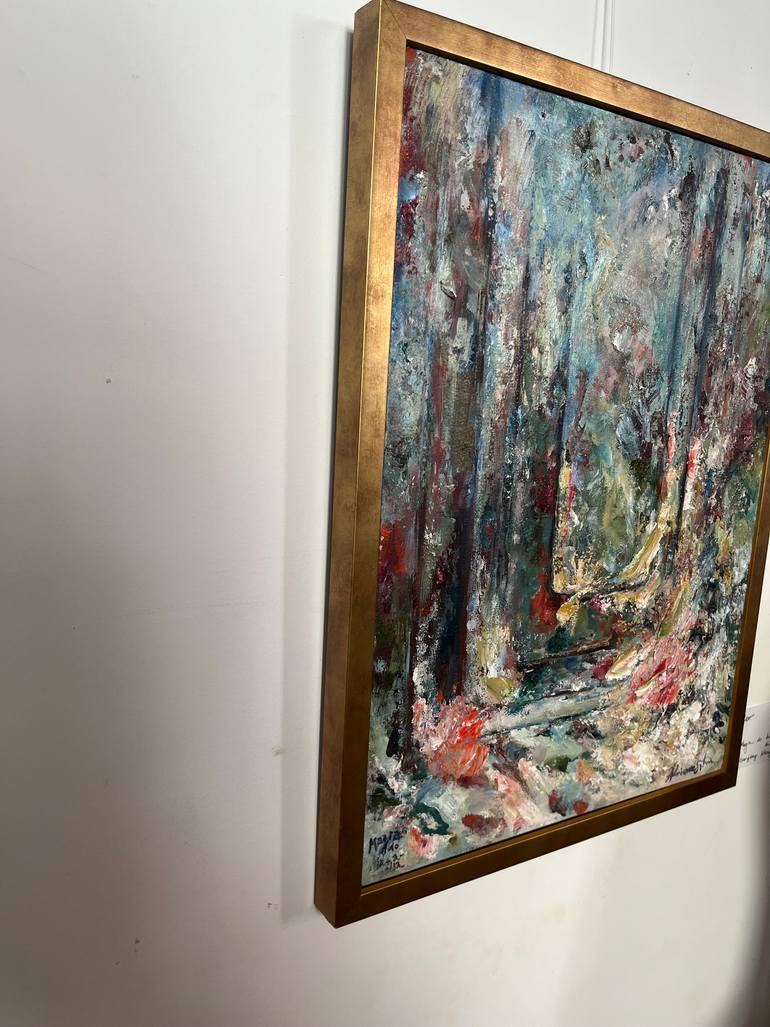 Original Abstract Expressionism Landscape Painting by Adrienne Silva 