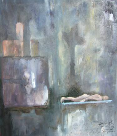 Original Abstract Expressionism Nude Paintings by ADRIENNE SILVA