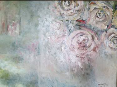 Print of Abstract Expressionism Floral Paintings by ADRIENNE SILVA