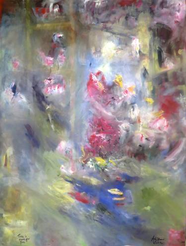 Print of Abstract Expressionism Interiors Paintings by ADRIENNE SILVA
