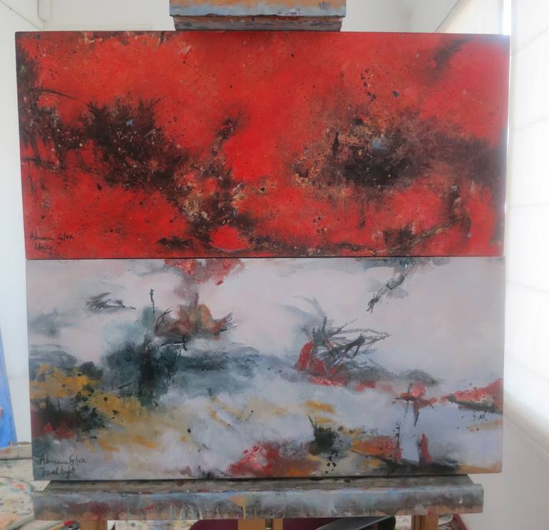 Original Conceptual Landscape Painting by ADRIENNE SILVA 