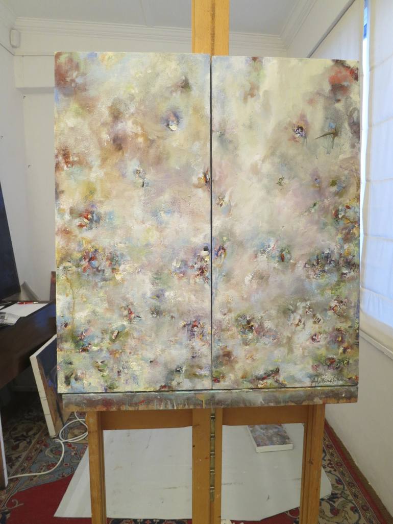 Original Conceptual Abstract Painting by ADRIENNE SILVA 