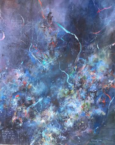 Original Abstract Expressionism Fantasy Paintings by ADRIENNE SILVA