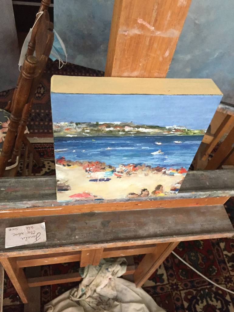 Original Impressionism Seascape Painting by Adrienne Silva 