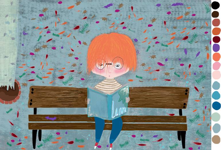Original Children Digital by Andrea Dado | Contemporary Art on Canvas | The little boy