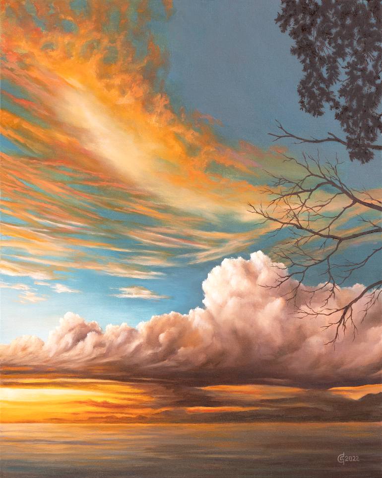 Original Sunset Painting by Svetoslav Stoyanov | Contemporary Art on Canvas | After the Storm