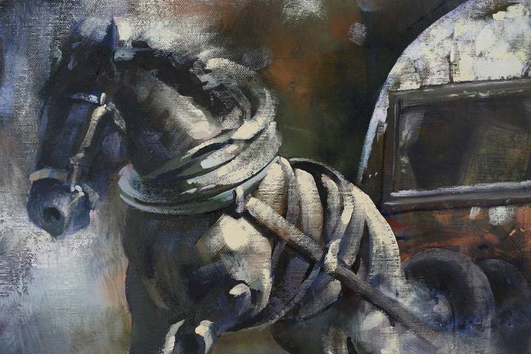 Original Horse Painting by Gabriel Bodnariu