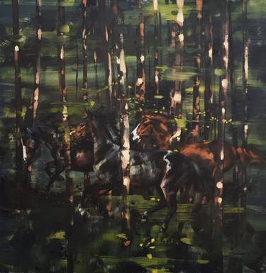 Original Horse Paintings by Gabriel Bodnariu