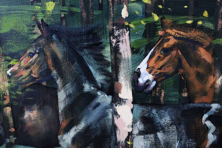 Original Horse Painting by Gabriel Bodnariu