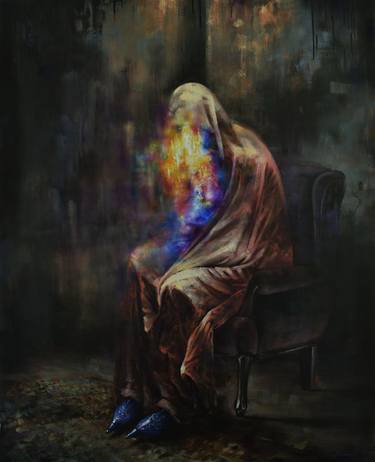 Original Symbolism Fantasy Painting by Gabriel Bodnariu